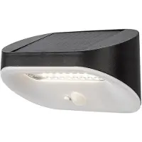 Rabalux BREZNO, Wandbeleuchtung für den Außenbereich, Schwarz, Kunststoff, IP44, Eingang, Pfad, Terrasse, III