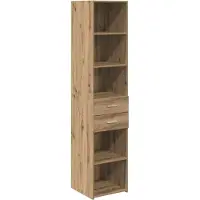 Syfax Highboard Artisan-Eiche 40 x 42,5 x 185 cm Holzwerkstoff