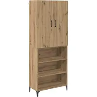 Syfax Highboard Artisan-Eiche 69,5 x 34 x 180 cm Holzwerkstoff
