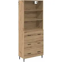 Syfax Highboard 2 stk. Artisan-Eiche 69,5 x 32,5 x 180 cm