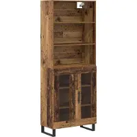 Syfax Highboard 2 stk. Altholz 69,5 x 34 x 180 cm