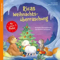 Sonstige Verlage Buch-Adventskalender Rica für Kinder ab 3 Jahren, 24 Kapitel, Bastelposter, ohne Schokolade, Weihnachtsgeschichte