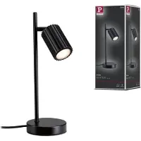 Paulmann Tischlampe Lirena, schwarz matt, Höhe 35 cm, Metall