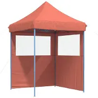 vidaXL Partyzelt 200 x 200 x 306 cm Terrakotta Oxford-Stoff