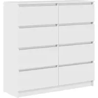 Syfax Sideboard Weiß 100x35x99 cm Holzwerkstoff