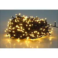 Spetebo LED Weihnachts Lichterkette warm weiß - 36 m / 480 LED - Garten Deko Beleuchtung mit Netzstecker Strom betrieben für den Außenbereich