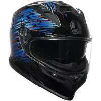 AGV K7 Genisys Helm, schwarz/blau, XS (53/54)