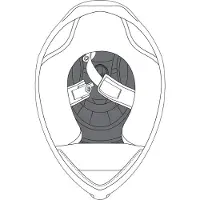 AGV K1 Innenpolsterung Schwarz S Schwarz S
