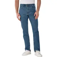 Lee Straight-Jeans "BROOKLYN", Herren, Gr. 38, Länge 34, blau (belmont), Denim/Jeans, Obermaterial: 99% Baumwolle, 1% Elasthan, normal lang, Jeans Straight-Jeans