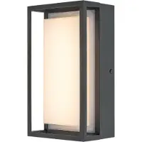 Rabalux 7109 Außenwandleuchte Mendoza, 6,5W, 3000K, 550lm, Aluminium, anthrazit-weiß, warmweiß, IP65, 22cm