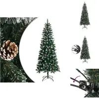 vidaXL Künstlicher Weihnachtsbaum mit Ständer Grün 180 cm PVC - Weihnachtsbäume