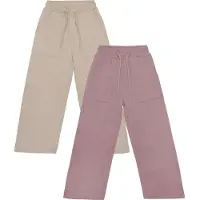 Minymo Jogginghosen - 2er-Pack - Elderberry/Regentag - - 7 Jahre (122) - Jogginghosen