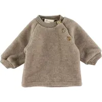 Engel Bluse - Wolle - Walnuss-Melange - - 62/68 - Blusen
