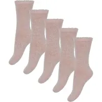 Minymo Wool Socks 5-Pack Solid burnished lilac (518) 31\\34