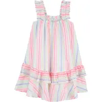 Billieblush Kleid - Mehrfarbig m. Streifen - - 10 Jahre (140) - Kleider