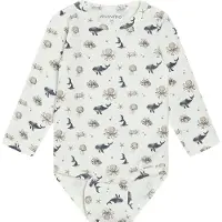 Minymo - Kid's Body L/S AOP - Body Gr 68 weiß