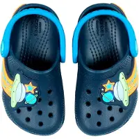 Crocs Sandale UFO Lights Clog navyblau/bunt Kinder