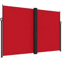 Syfax Seitenmarkise Ausziehbar Rot 220x600 cm