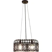 Rabalux Pendelleuchte schwarz aus Metall, Alessandra, 2 flammig
