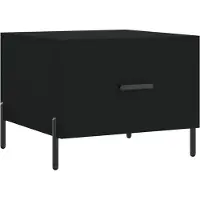 Syfax Couchtisch Schwarz 50x50x40 cm Holzwerkstoff