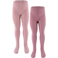 Minymo Stocking - Solid rib 2-pack orchid haze (583) 92\\98