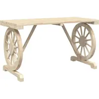 Syfax Gartentisch 115x55x65 cm Massivholz Tanne