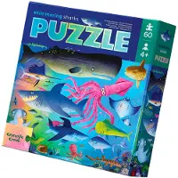 Crocodile Creek Puzzle Schillernde Haie - 60 Stücke