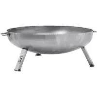The Favilla Feuerschale 79 cm Stahl, 12 kg tragbar, Feuerstelle Garten, Terrasse & Camping