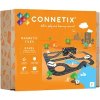 Connetix Magnetset – 48 Stück Teile – Kreatives Straßen-Paket - - One Size - Magnetspielzeug