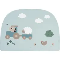 Done by Deer Tiny Farm Tischset Silikon, Blue
