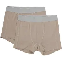Minymo Boxershorts - 2er-Pack - Viskose - Einfach Taupe - - 5 Jahre (110) - Boxershorts