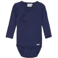 Minymo Wrap Body LS Rib dark navy (778) 68