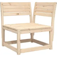 Syfax Garten-Ecksofa 73x73x78 cm Massivholz Kiefer