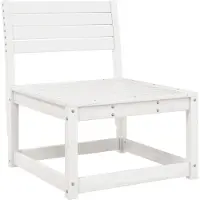 Syfax Gartensofa Weiß Massivholz Kiefer