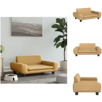 vidaXL Hundebett Braun 70x45x33 cm Samt - Hundebetten