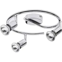 Rabalux 6048 Deckenstrahler 3 Spots Norton, GU10, silber, rund, Standard, ø250mm