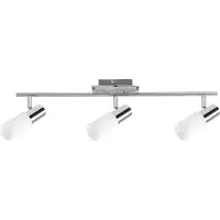 Rabalux 6098 Deckenstrahler 3 Spots Logan, E14, silber-weiß, Modern, 60cm