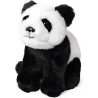 Living Nature Panda Kuscheltier sitzend - realistisches Plüschtier