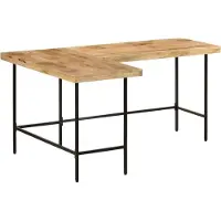 Syfax Schreibtisch 165x110x77 cm Massivholz Mango und Eisen