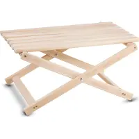 Woodok Couchtisch für Liegestühle aus hochwertigem Buchenholz