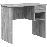 Syfax Schreibtisch Sonoma-Grau 90 x 49 x 75 cm Holzwerkstoff