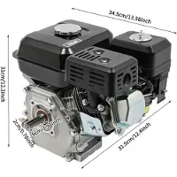 StarTech.com Benzinmotor - OHV 4-Takt 212 cm³ - Leistung 7,5 PS - 20 mm Welle - Schwimmervergaser - Tank 3,6 l - Für Pumpe, Generator, Hochdruckreiniger