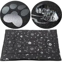 Welsti Hundebett für Katzen, Hundematte, dunkelgrau M 70x50