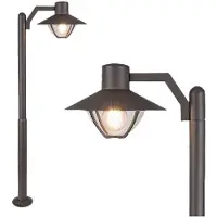 Rabalux 7886 Außenstehleuchte Almada, E27, Aluminium, braun, Modern, 103cm