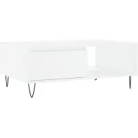 Syfax Couchtisch Weiß 90x60x35 cm Holzwerkstoff