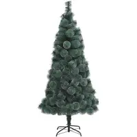 Syfax Künstlicher Weihnachtsbaum mit Ständer Grün 240 cm PET