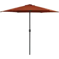 Syfax Sonnenschirm mit Aluminium-Mast 270x246 cm Terrakotta