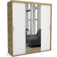 Furnlux Classic FURNLUX Garderobenmatte A Weiss Und Braun 270cm / Hauptfarbe: Weiß / Abmessungen: 270 x 60 x 205 cm