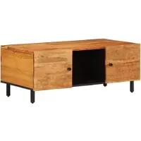 Syfax Couchtisch 100x54x40 cm Massivholz Akazie