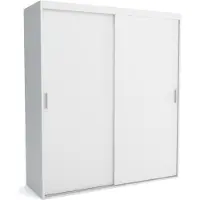 Furnlux Classic FURNLUX Garderobenmatte A Weiss 150cm / Hauptfarbe: Weiß / Abmessungen: 150 x 60 x 205 cm